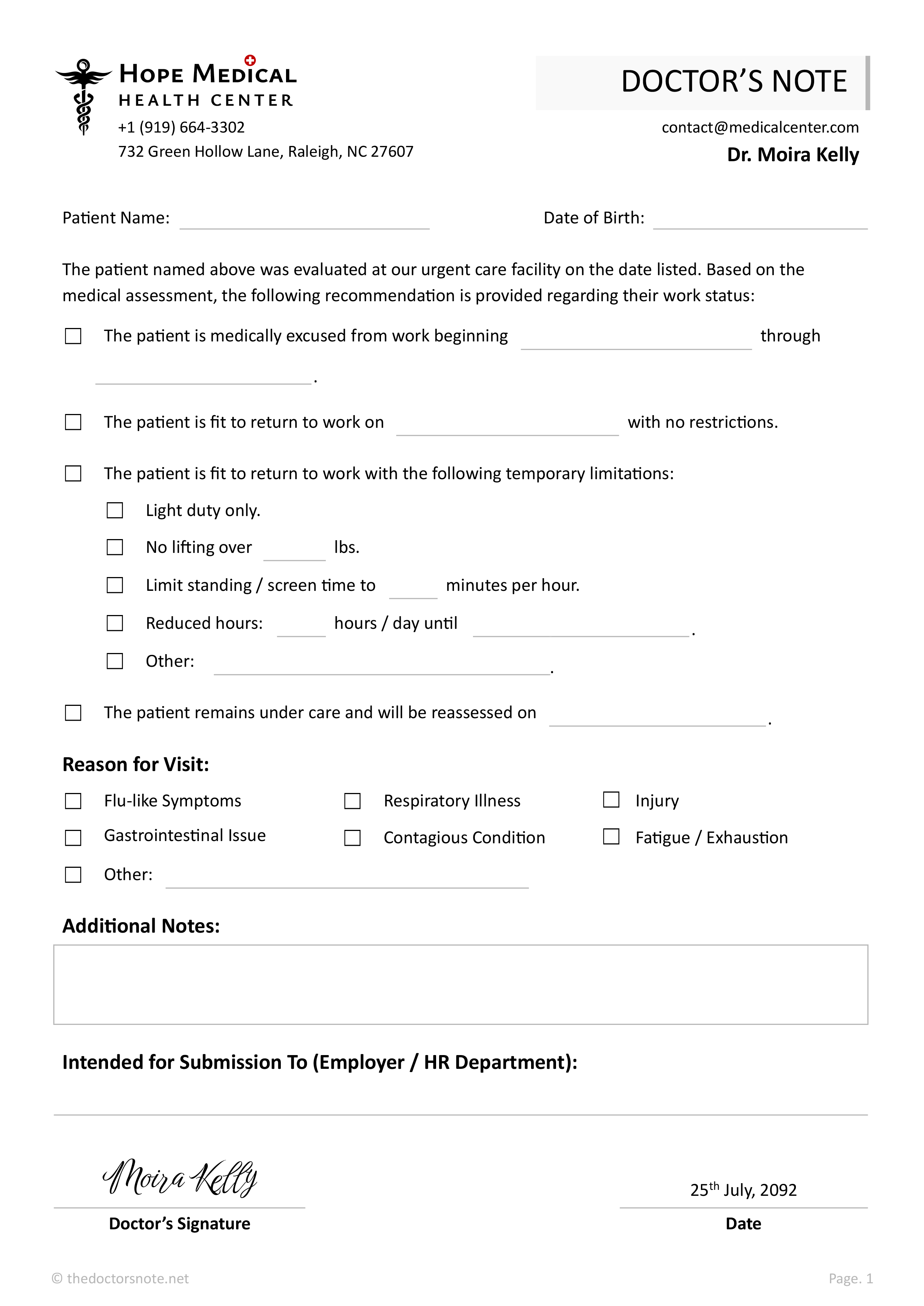 How to Get a Doctor’s Note for Work: 7 Steps (with Templates ...
