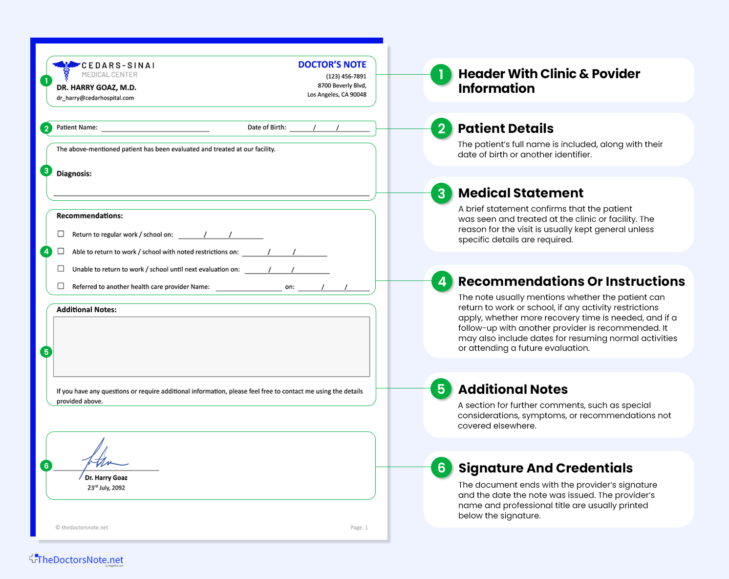 What Does a Doctor’s Note Look Like? – Thedoctorsnote.net
